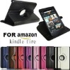 For Amazon Kindle Fire Case 360 Degree Rotating PU Leather Cover Stand
