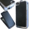 For Apple iPhone 4 4s Carbon Fiber Leather Case