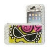 For Apple iPhone 4 Front+ Back Diamond Hard Cover Case