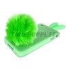 For Apple iPhone 4 Luminous TPU Cases Cover Rabbit Design Green
