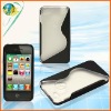 For Apple iphone 4G 4S S shape PC&TPU case