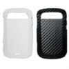 For Blackberry 9900/ 9930 Leather skin Hard Plastic case Carbon fiber Pattern Fashion Design
