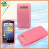 For HTC 7 Trophy T8686 pink silicone skin case covers