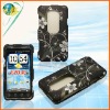 For HTC EVO 3D white flower design cellphone case