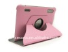 For HTC Jetstream Rotatable 360 degree Litchi pattern pink Leather case No.89639