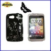 For HTC Wildfire S, Butterfly Floral IMD Case Cover, New Arrival, High Quality, Laudtec