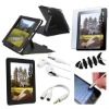 For IPAD 7 item ACCESSORY BUNDLE CASE STYLUS HEADSET LCD NEW