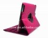 For IPad 2 PU leather rotating 360 degree case with stand