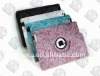 For IPad 2 PU leather rotating 360 degree case with stand