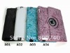 For IPad 2 PU leather rotating 360 degree case with stand