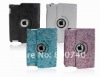 For IPad 2 PU leather rotating 360 degree case with stand