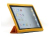 For Ipad2 case 4 folded super slim standing case,new design PU leather case for ipad 2