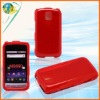 For LG Optimus M MS690 transparent clear red crystal case