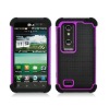 For LG Thrill 4G Optimus 3D P920 TPU Rubber Skin Hard Protector Case triple defender