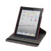 For New iPad3 4G WiFi 360 Degree Rotatable PU Leather Case Cover Pouch with stylus holder,top quality,multicolors,OEM welcome