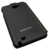 For Samsung Galaxy Note i9220 Flip Leather Case with microfiber black