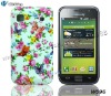 For Samsung Galaxy S i9000 TPU Gel Skin Case Butterfly Flower Color Printed Floral Rubberized Cover Silicon Case / Mixed Designs
