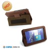 For Samsung Galaxy Tab 7.0 Plus Wifi P6200 black and brown pu material case