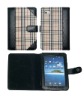 For Samsung Galaxy Tab P1000 lattice pattern leather case