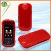 For Samsung Suede R710 transparent plastic red crystal cover