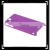 For Sony Ericsson Xperia X12 Leather Case Cover Purple