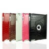 For iPad 2 360 Degree Crocodile Rotating Magnetic Smart Cover