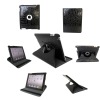 For iPad 2 360 Rotating Magnetic Leather Case Smart Cover Swivel Stand black
