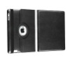 For iPad 2 360 degree Rotating Magnetic Leather Case Smart Cover Swivel Stand Black