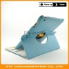 For iPad 2 Aqua Sky Blue 360 Rotating Smart Cover Stand Leather Case Swivel,Multicolors,Customers logo,OEM welcome