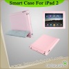 For iPad 2 Bulit-in Magnet Smart Tablet Case