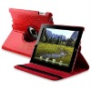 For iPad 2 Crocodile 360 Degree Rotation Leather Skin Case Cover