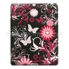 For iPad 2 Hard Plastic Case with Flower Piece Style
