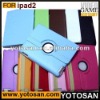 For iPad 2 Leather Case 360 Rotating Case