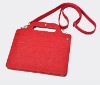 For iPad 2 Leather Case Bag With Shoulder Strap Standing