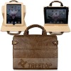 For iPad 2 Leather Case with Handles, genuine leather material