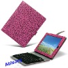 For iPad 2 PU leather case with keyboard