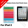 For iPad 2 Rainbow Series Hard Plastic Cases