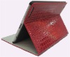 For iPad 2 Red crocodile leather hard plastic Accessory