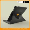 For iPad 2 Rotating Stand Magnetic Smart Cover Leather Case, Black