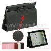 For iPad 2 Ultra Thin Crocodile Leather Skin Case with Built-in Holder