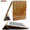 For iPad 2 newest real leather smart case-hot selling!!!