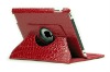 For iPad 2 rotary Crocodile leather case