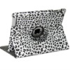 For iPad 2 rotating leather case with leopard line