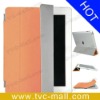 For iPad 3 Leather Case Smart Cover Orange