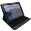 For iPad2 Wi-Fi / Apple iPad2 Wi-Fi + 3G / Apple iPad 2 CDMA ultra slim real leather case with magnetic closure function balck
