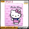 For iPad2 case iPad 2 hello kitty leather case