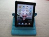 For iPad2 leather case rotated case with 360 degree fashion design