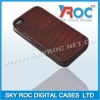 For iPh 4G leather case with many material collocation
