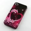 For iPhone 4 4G 4S Flower Design Hard Shell Cover Case