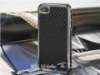 For iPhone 4 4S Carbon Fiber Hard Case with metal Chrome Sides